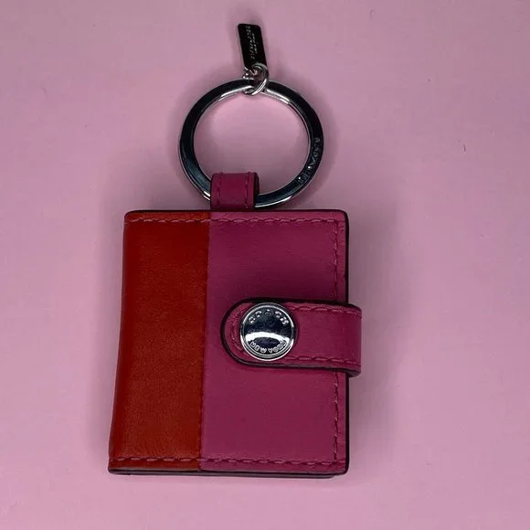 Coach | Accessories | Coach Picture Frame Bag Charm Pink Red